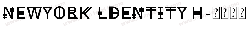 NewYork ldentity H字体转换